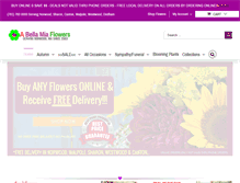 Tablet Screenshot of abellamiaflowers.com